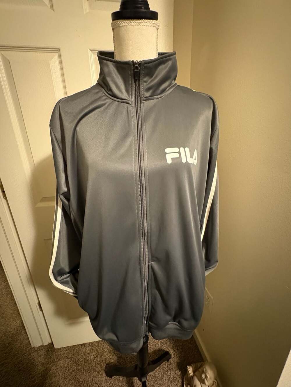 Fila Italia Heritage Full Zip Track Jacket Gray